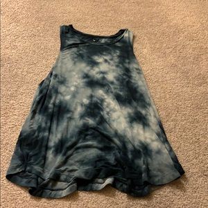 American Eagle blue tie-dye tank